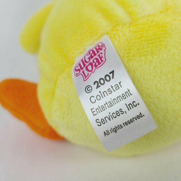 Vintage Sugar Loaf Yellow Plush Duck Plush Orange Feet Sun Design Stuffed Animal - Picture 3 of 4